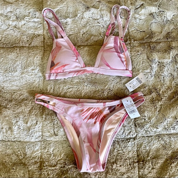 PacSun Other - 🎉 HOST PICK 🎉 PacSun LA Hearts - Pink Paradise Bikini Set